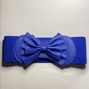 Blue skirt belt